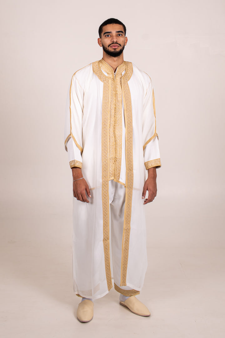 White and gold jabador