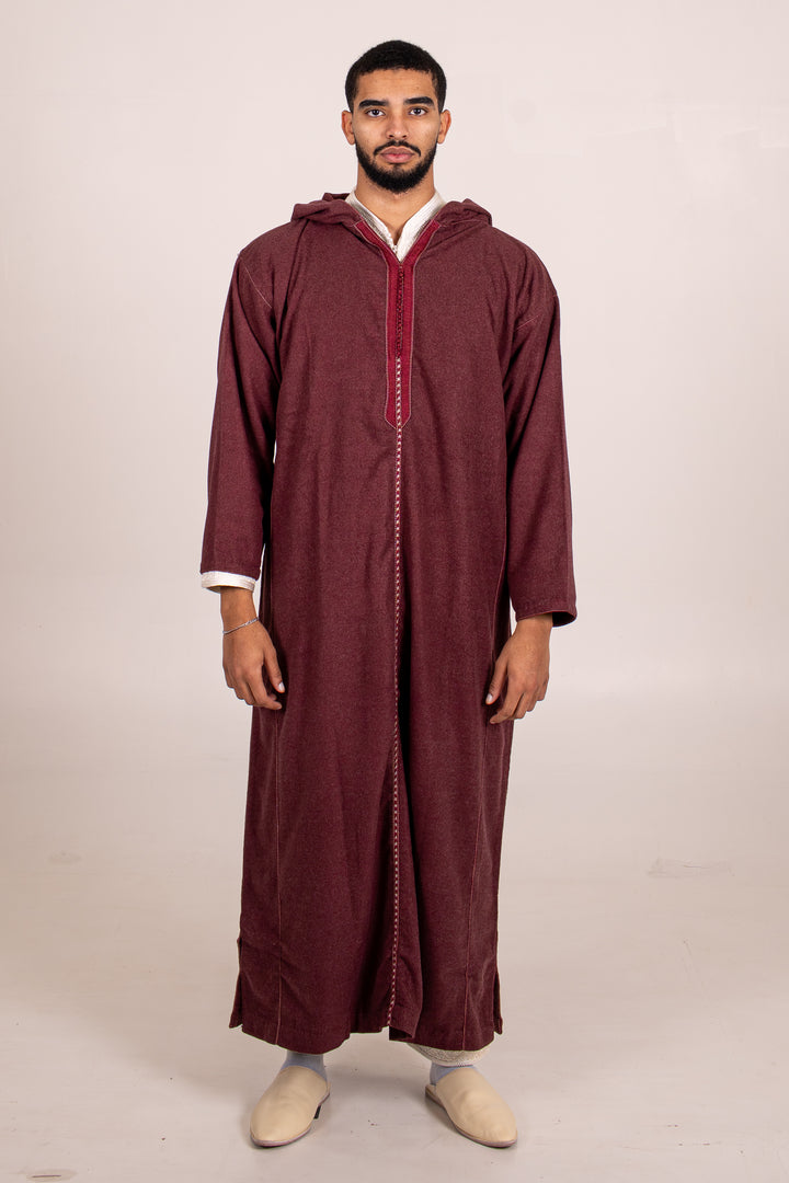 Djellaba bordeaux
