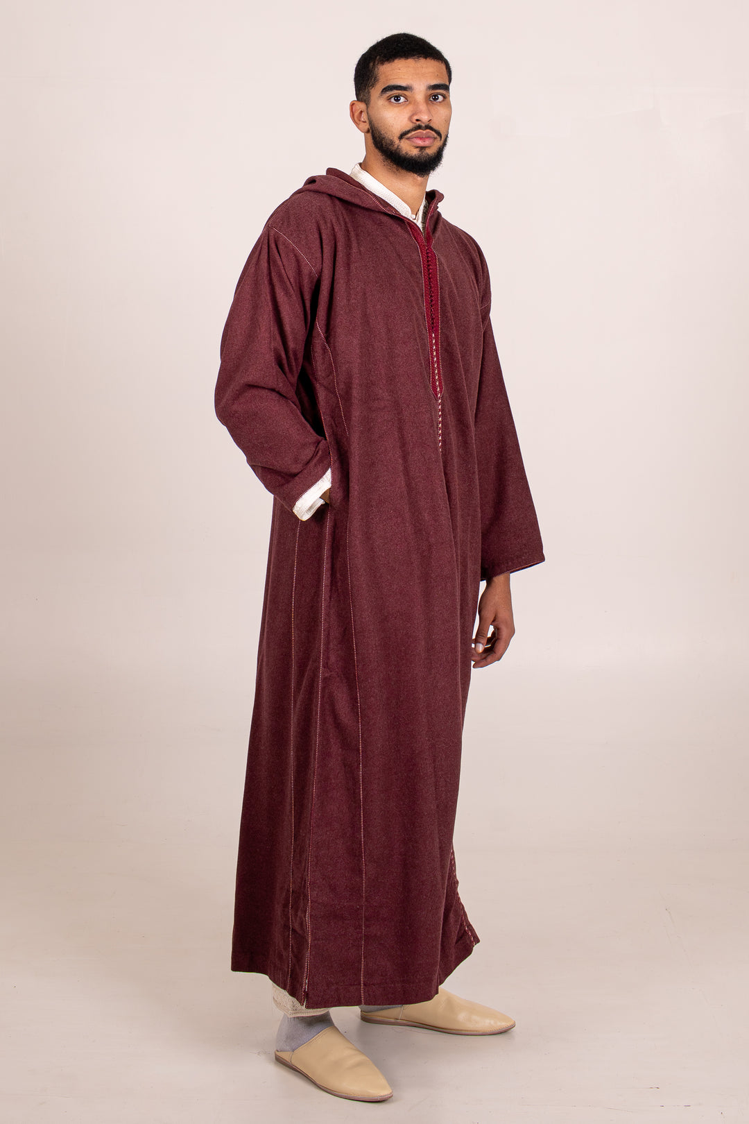 Djellaba bordeaux