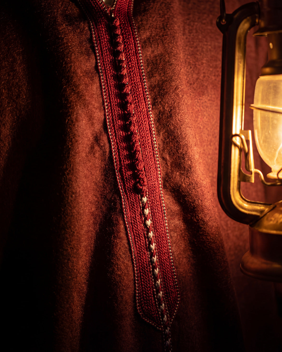 Burgundy moroccan djellaba