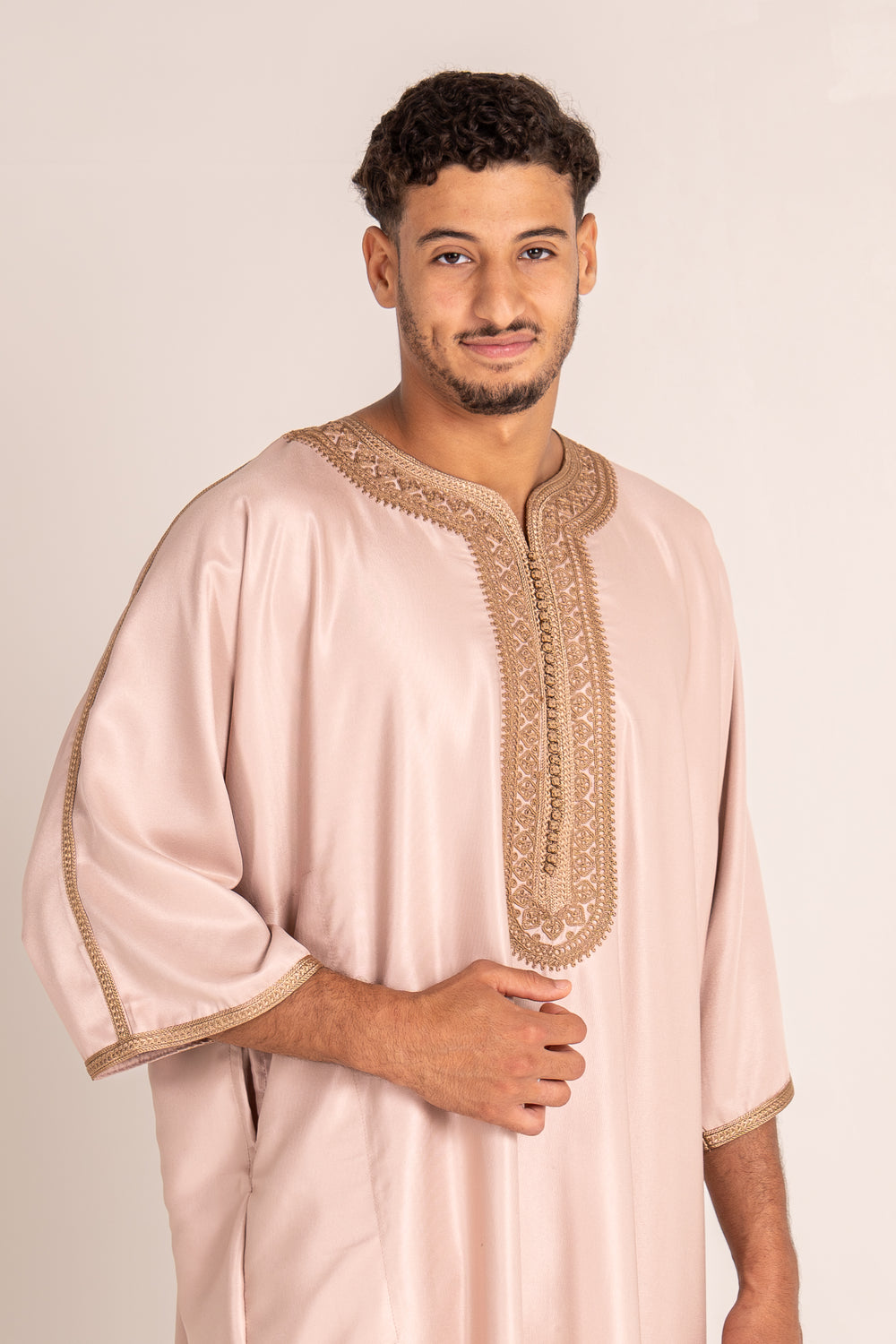 Gandoura beige homme