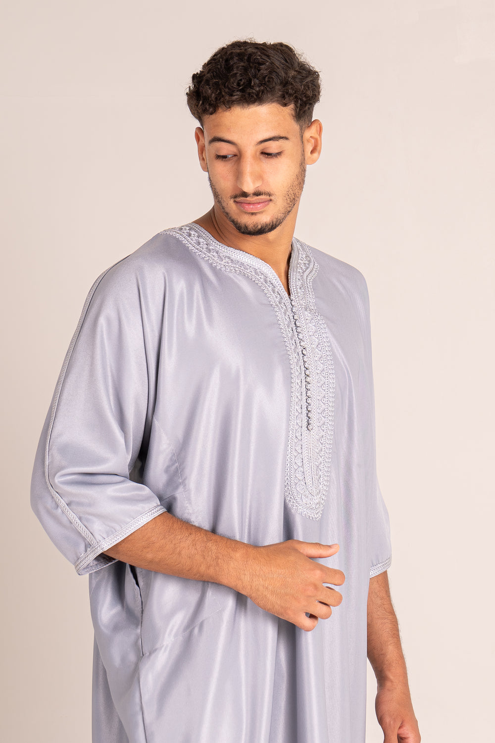Gandoura grise pour homme