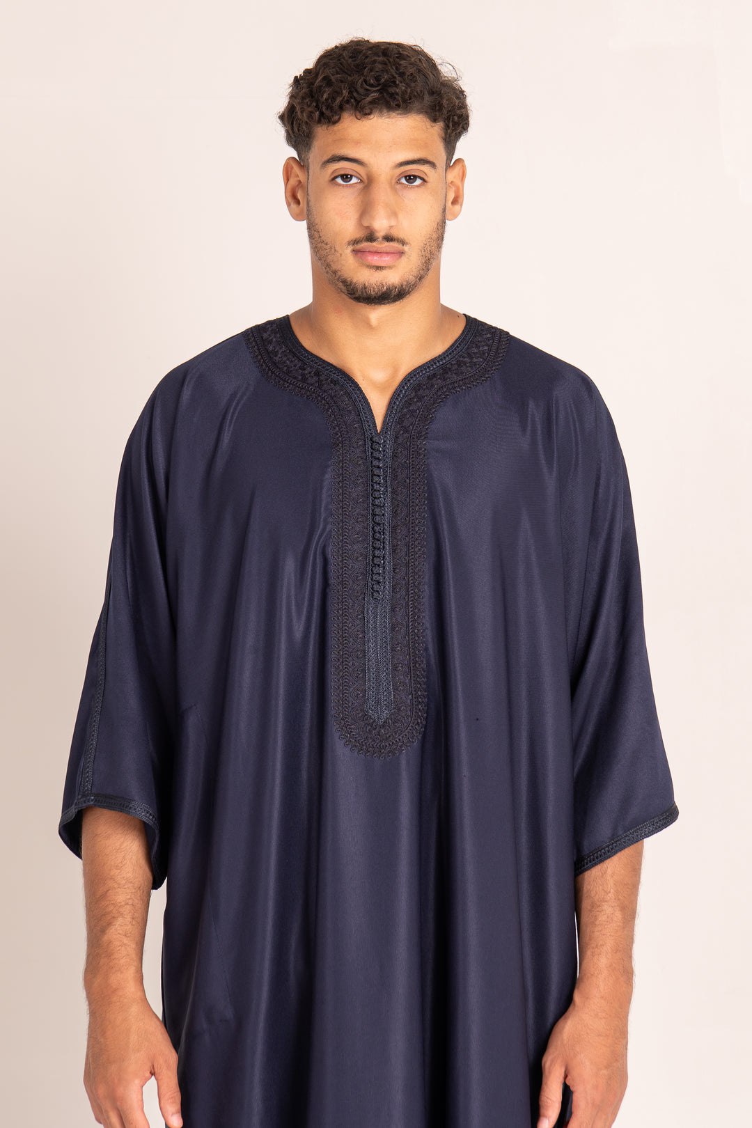 Gandoura homme bleu marine