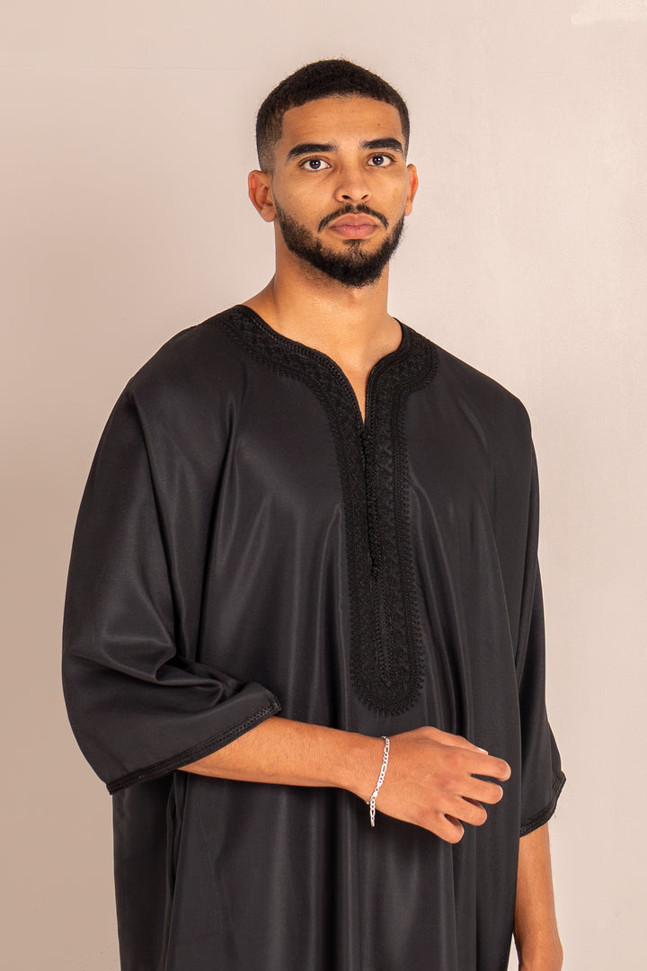 Gandoura noire pour homme