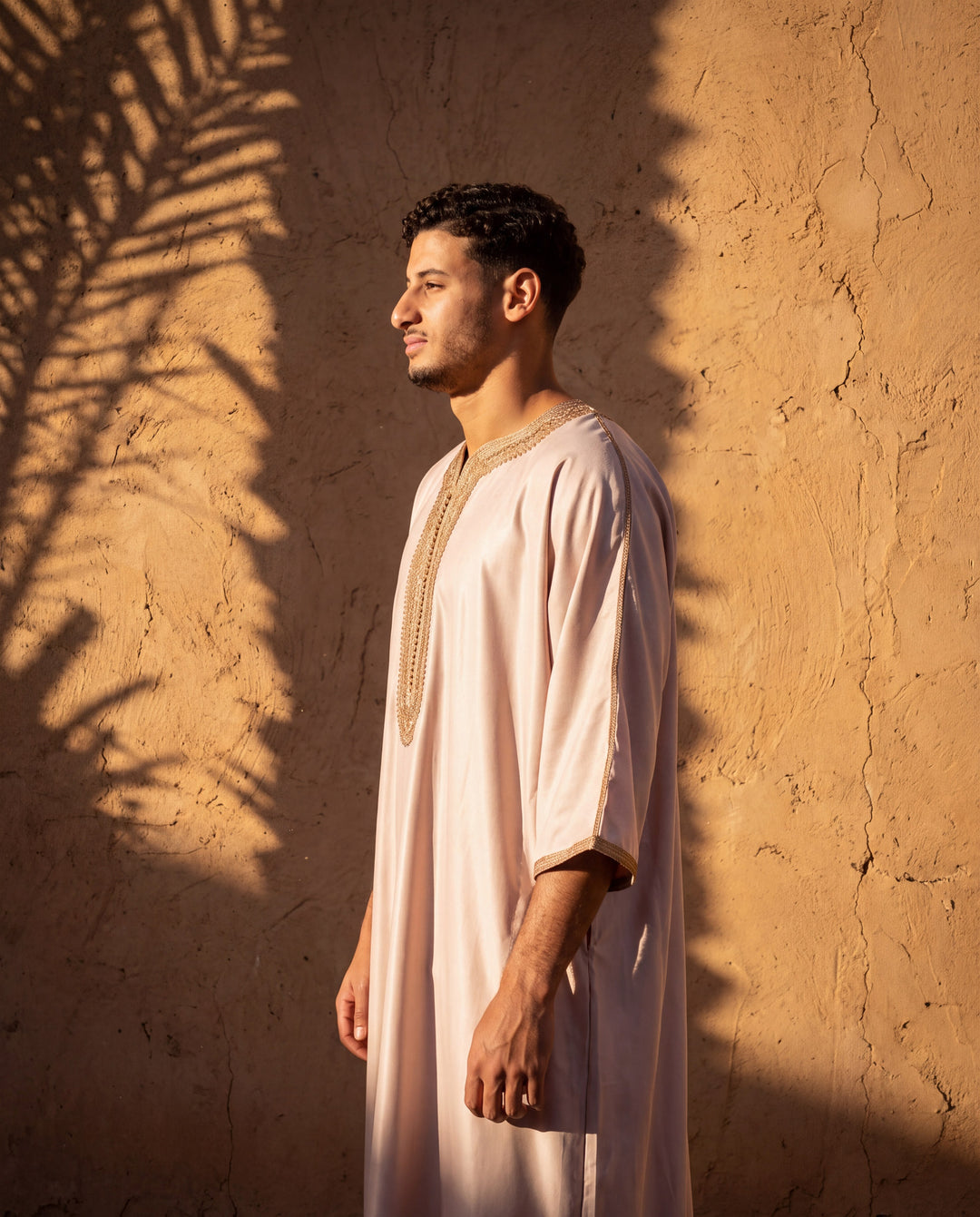 Beige moroccan gandoura