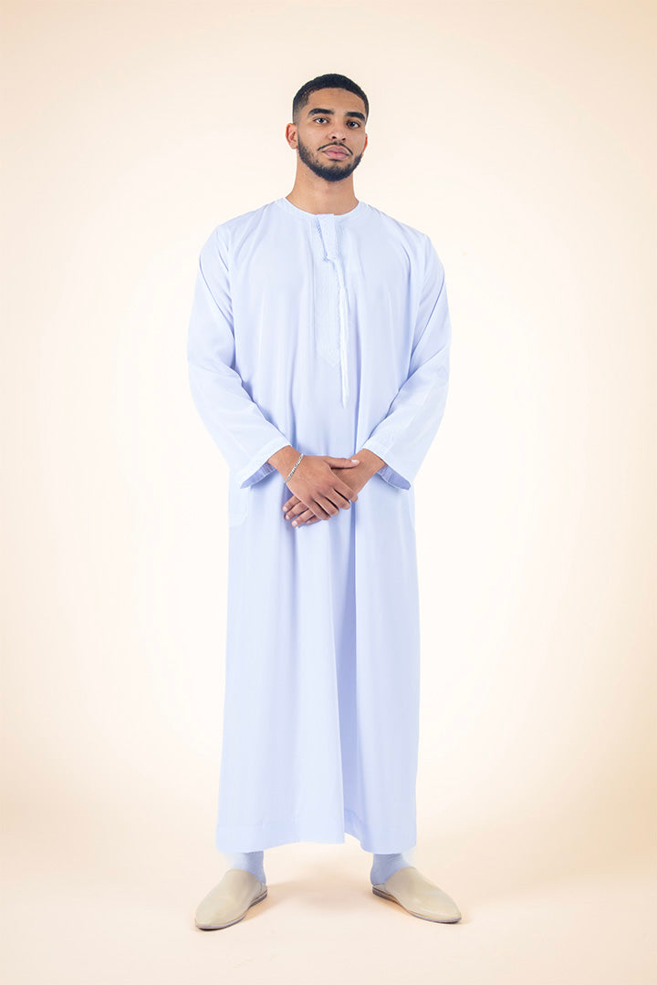 White Emirati Thobe | Al Layl – Al Layl | Qamis